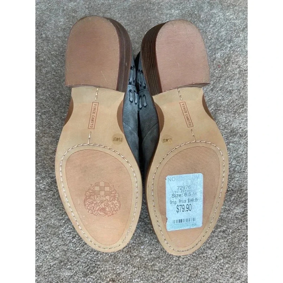 Vince Camuto Pevista Gray Booties Size 6.5 - Picture 8 of 9